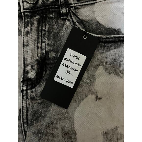 Si Tu Veux Warren Jean Gray Wash Size 30 New - Picture 5 of 5